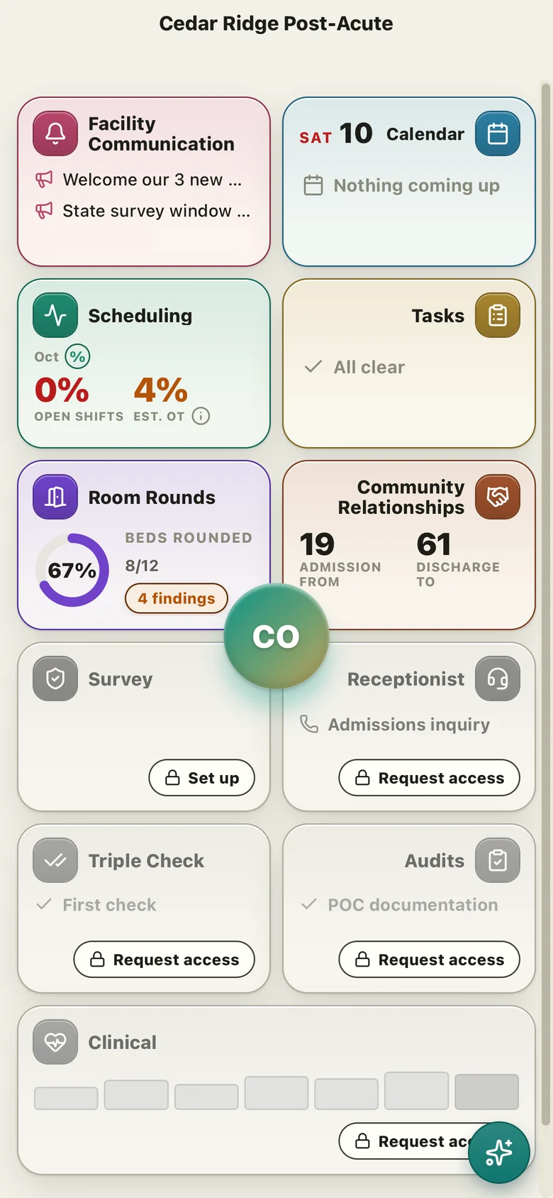Opara Home on an iPhone